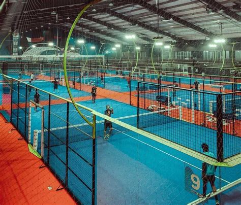 indoor padel courts.